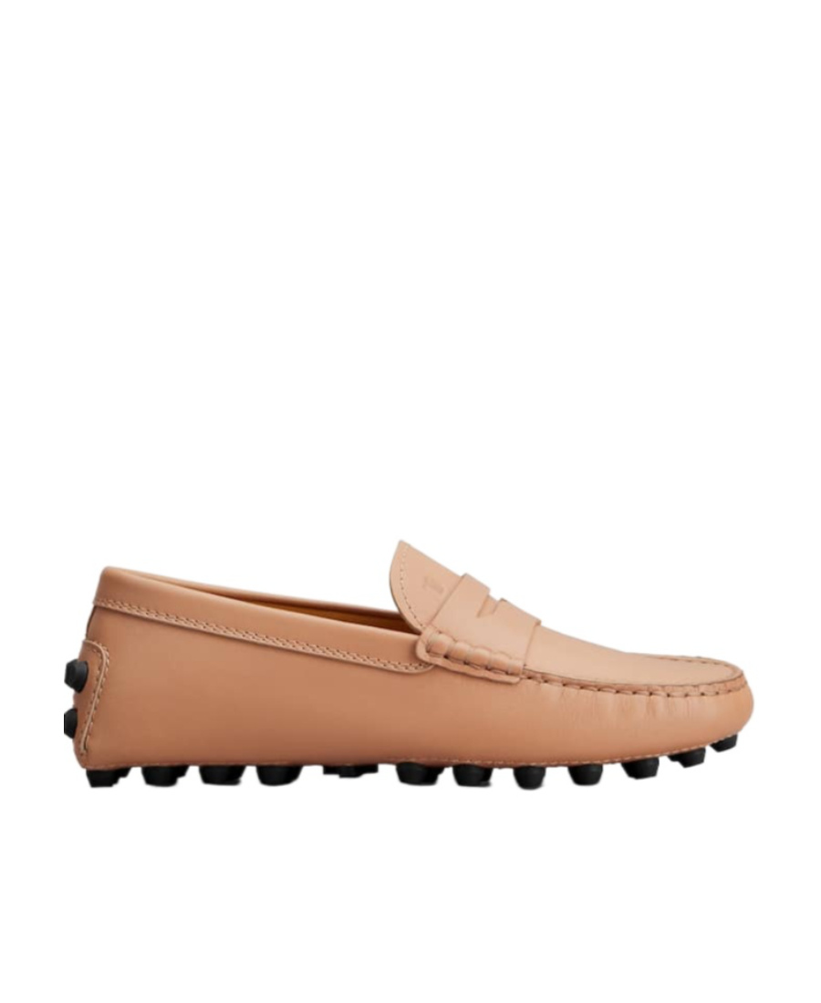 Tod's Gommino Macro 52k Leather Loafers In Pink