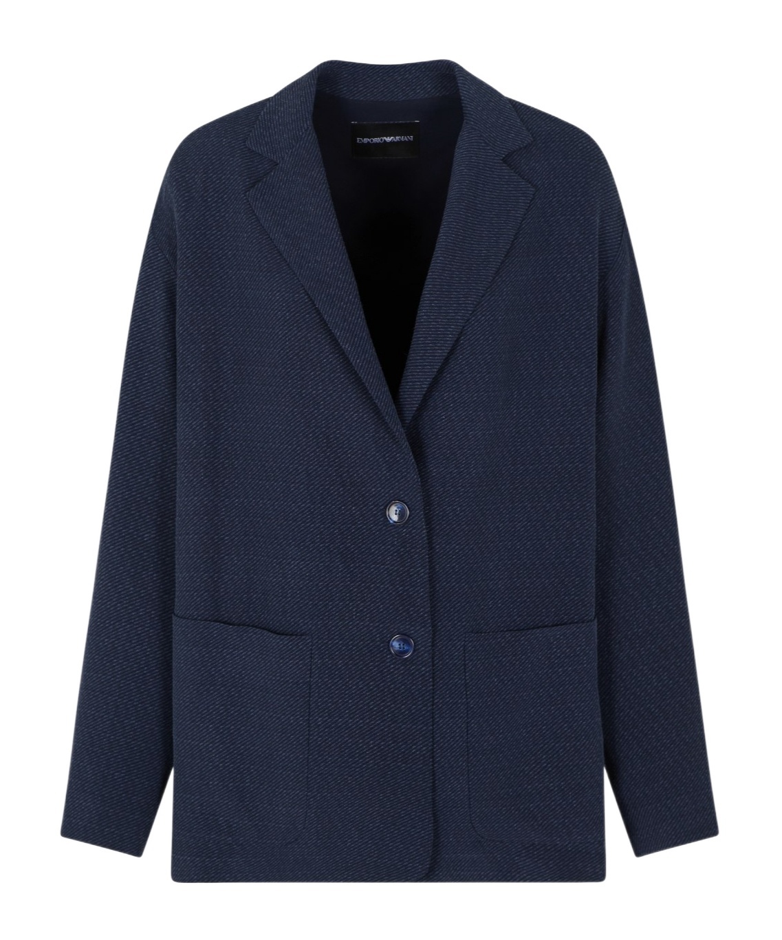 Emporio Armani Single Breasted Blazer In Black