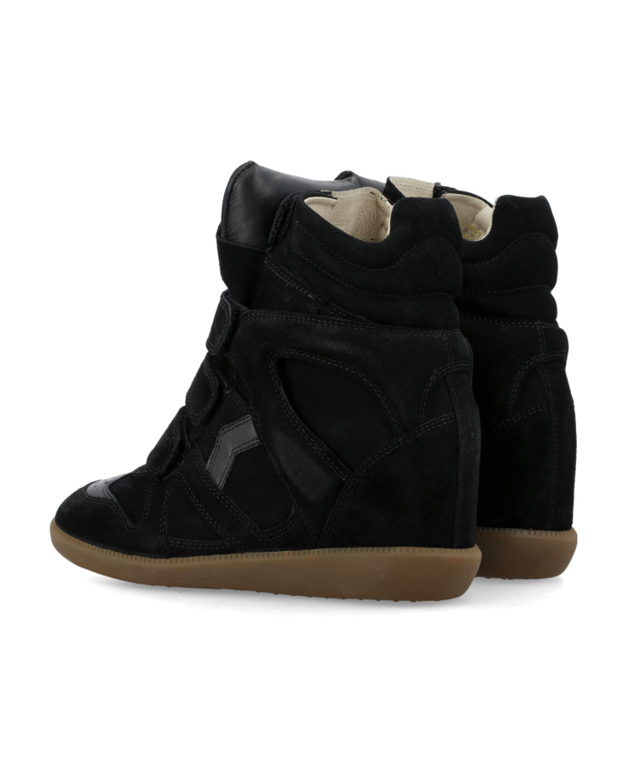 Shop Isabel Marant Bekett Suede Sneakers In Black