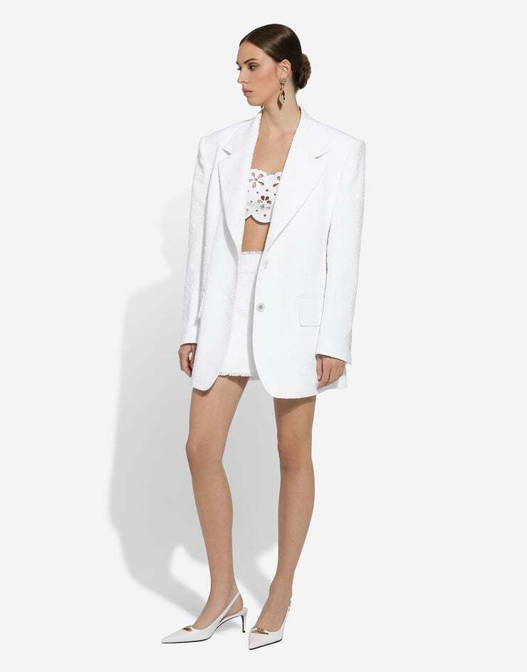 Dolce & Gabbana Cotton Top With Cut-out Detailing In White