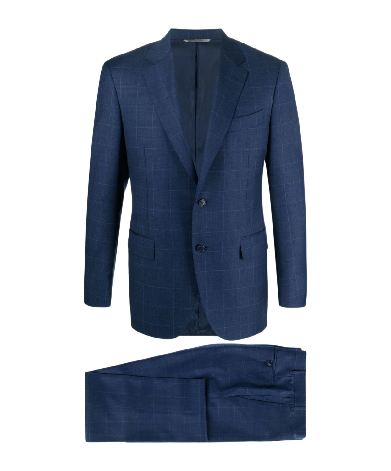 Canali Single-breasted Two-piece Suit In Blue