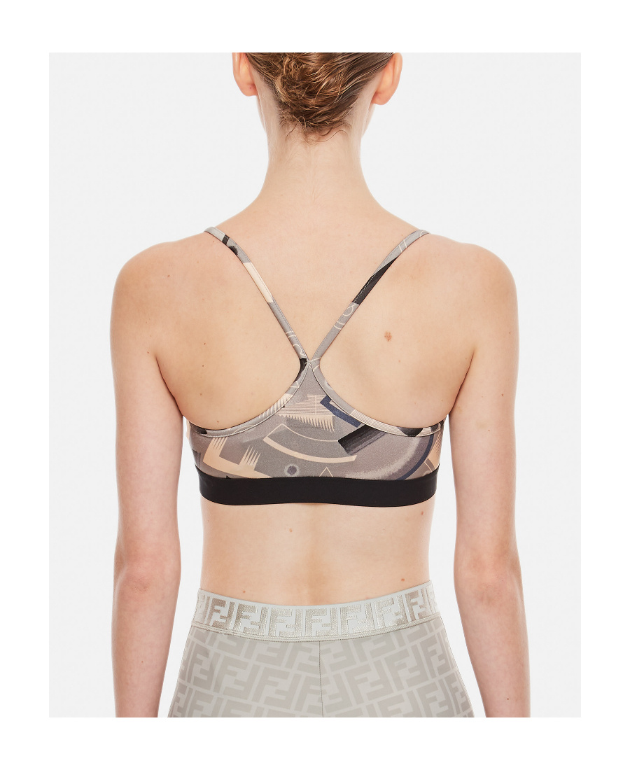 Fendi Geometric Pattern Short Style Sling In Nude