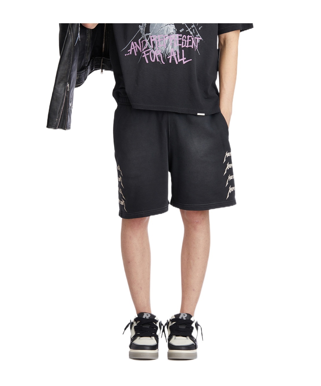 Represent X Metallica 40 Year Anniversary Shorts In Black