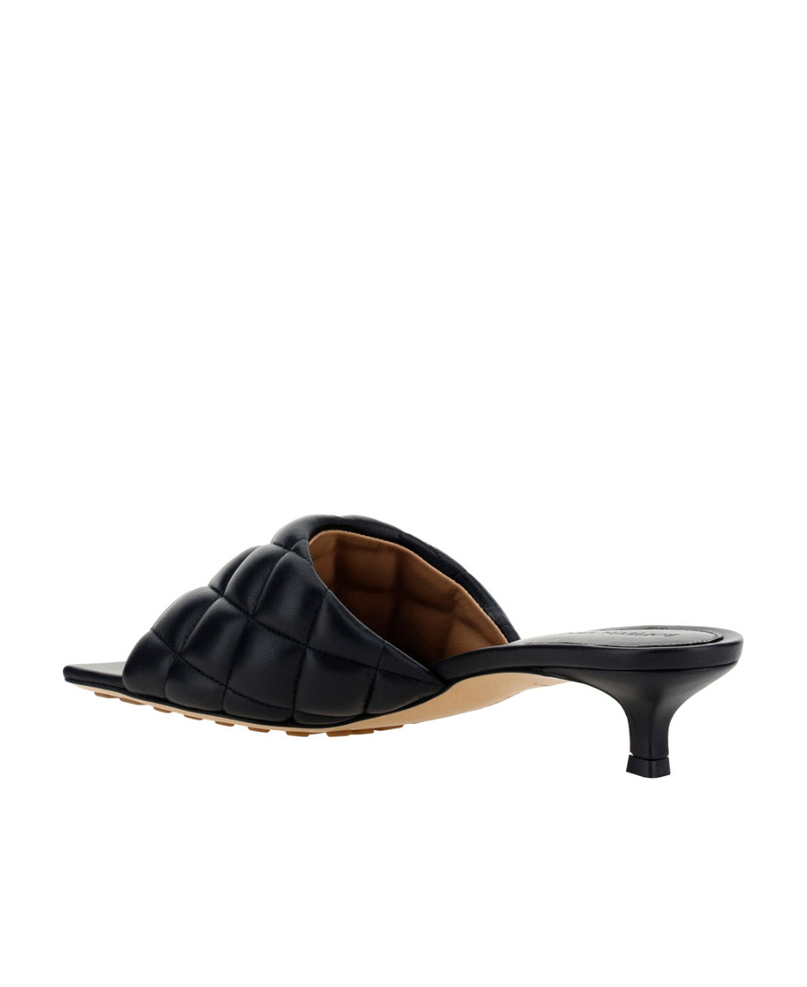 Bottega Veneta Padded Leather Sandals In Black