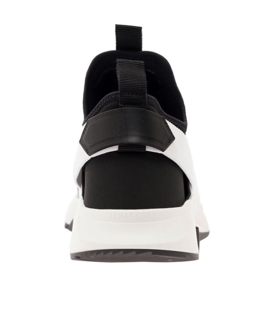 Tom Ford Neoprene And Suede Jago Sneakers Shoes In Black