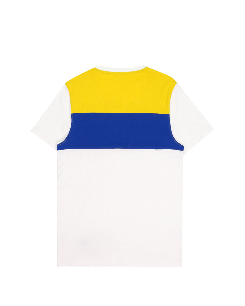 EA7 LOGO PRINTED SPLICED T-SHIRT