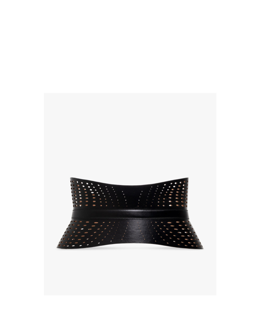 Alaïa Perforated Belt In Black