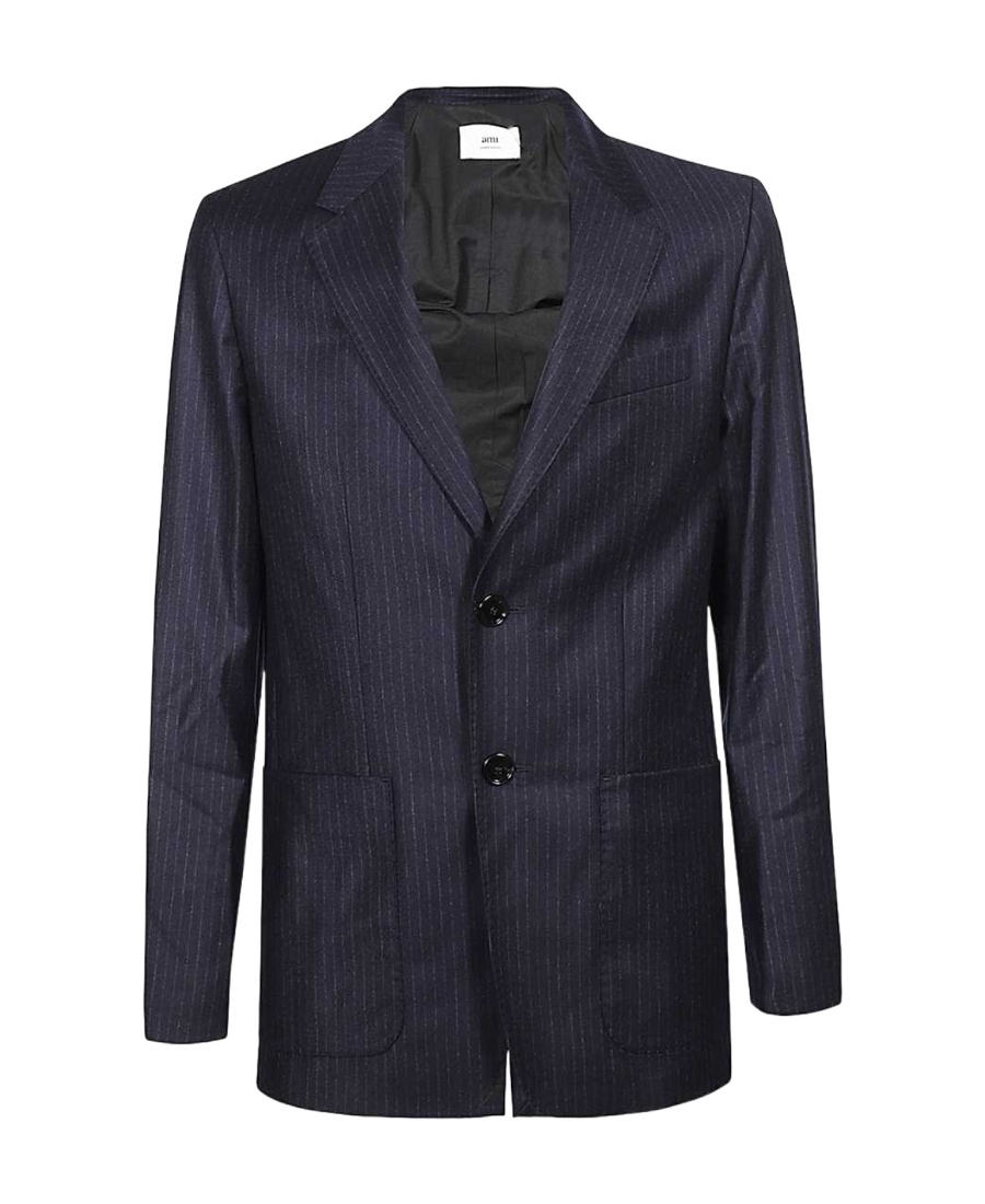 Ami Alexandre Mattiussi Single-breasted Suit Jacket In Black
