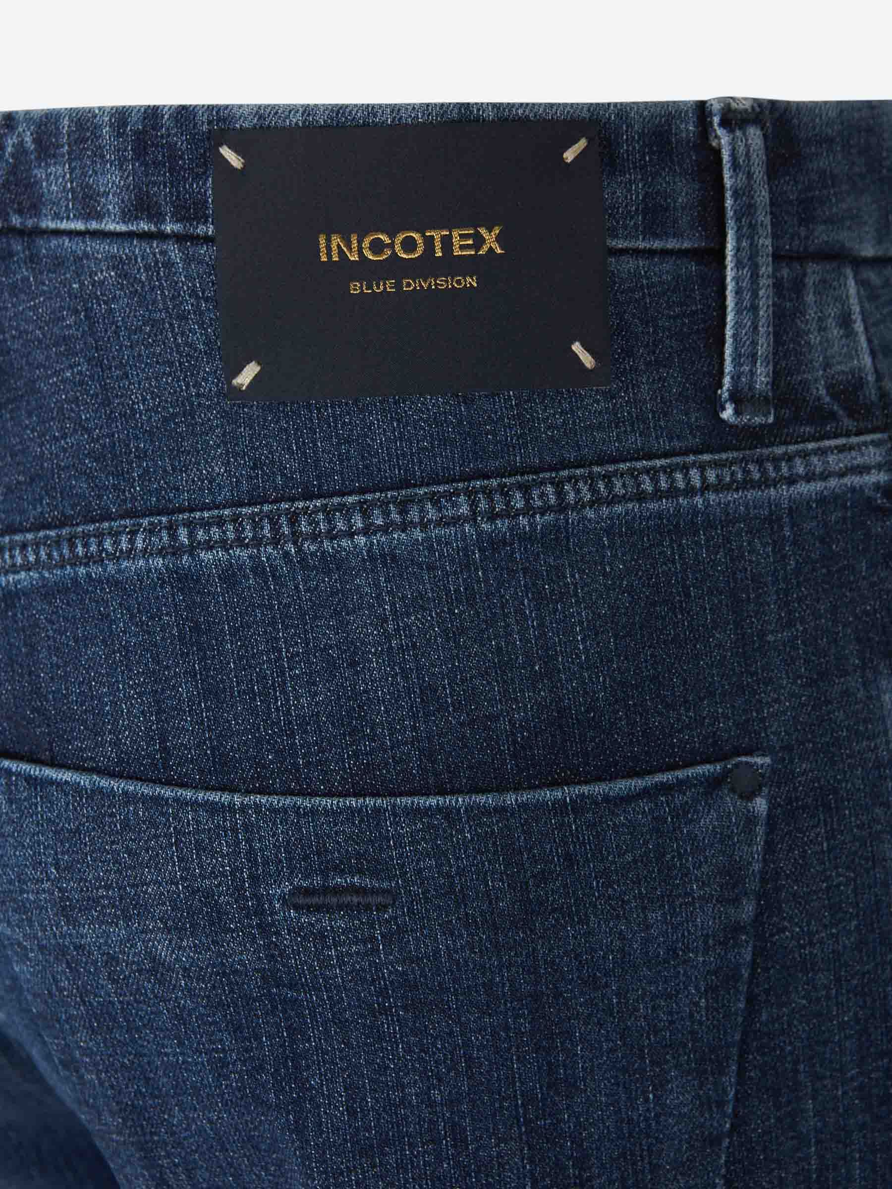 Incotex Stretch Denim Jeans In Blue