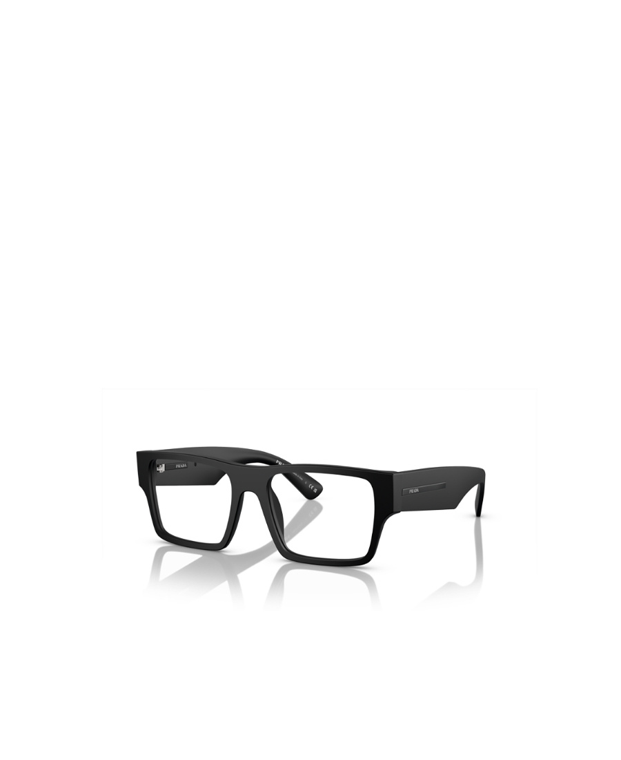 Prada Eyewear Rectangular Frame Glasses In Black