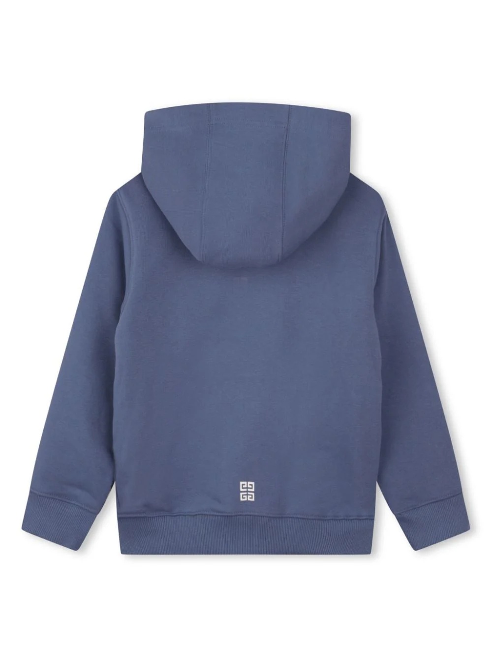 Givenchy Logo-print Zip-up Hoodie In Blue