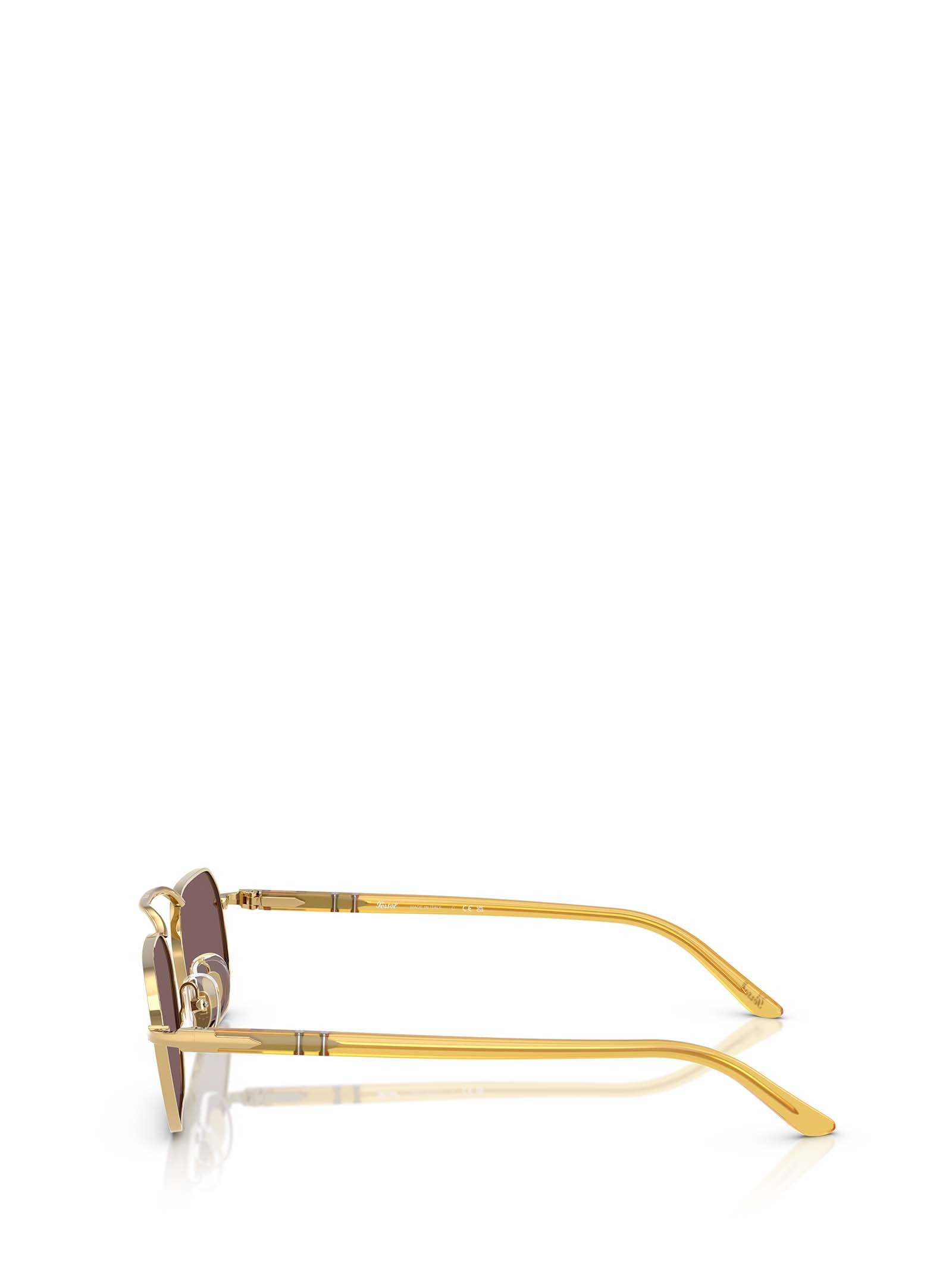 Persol 57mm Polarized Rectangular Sunglasses In Brown