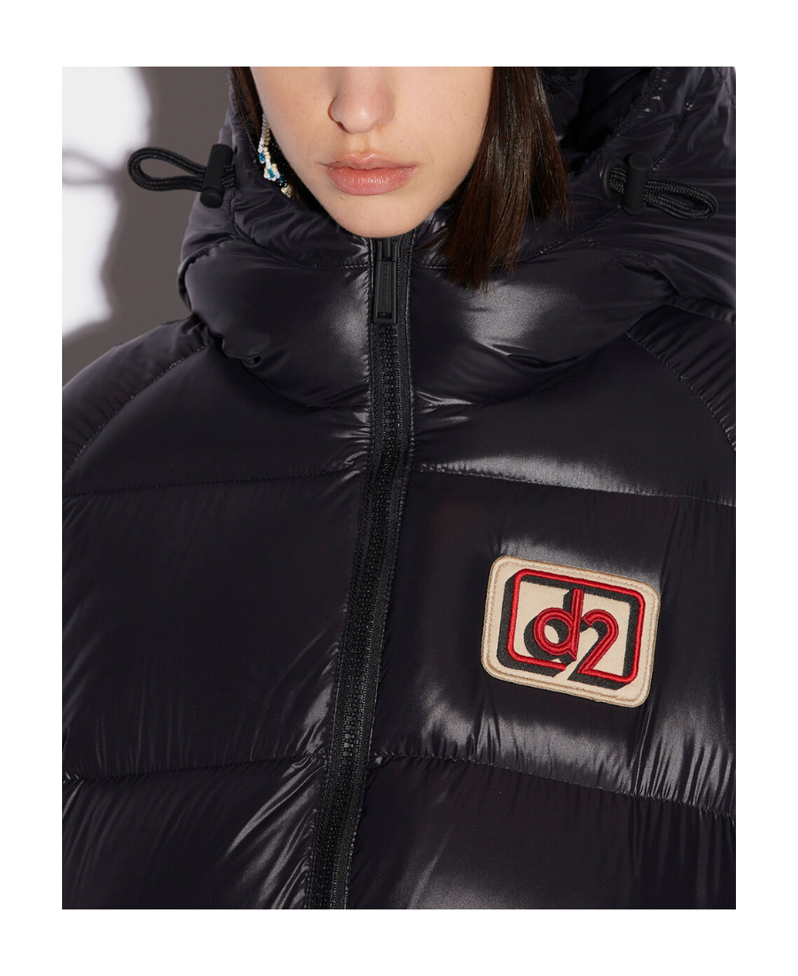 Shop Dsquared2 Logo-patch Padded Coat In Black