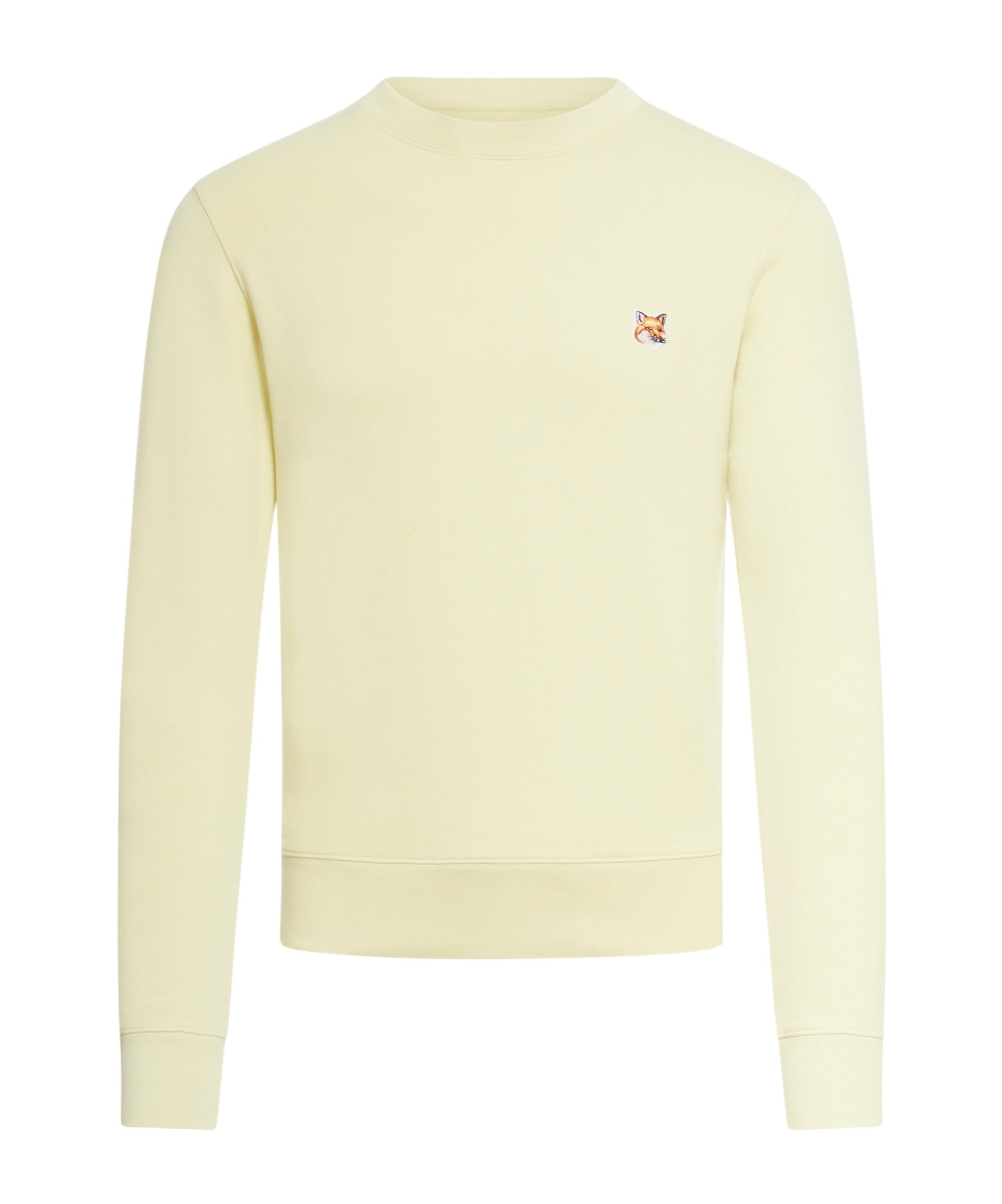 Maison Kitsuné Fox Head Cotton Sweatshirt In White