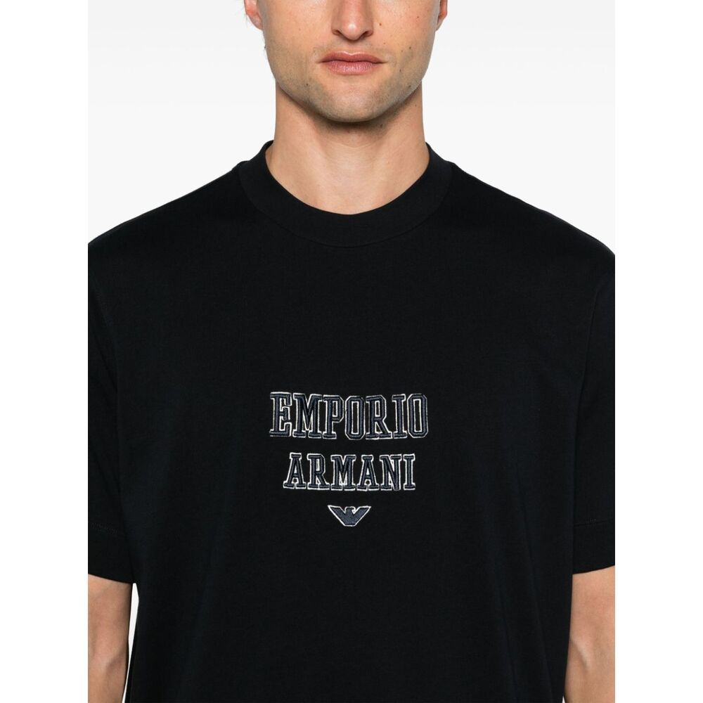 Emporio Armani Short-sleeved T-shirt In Black