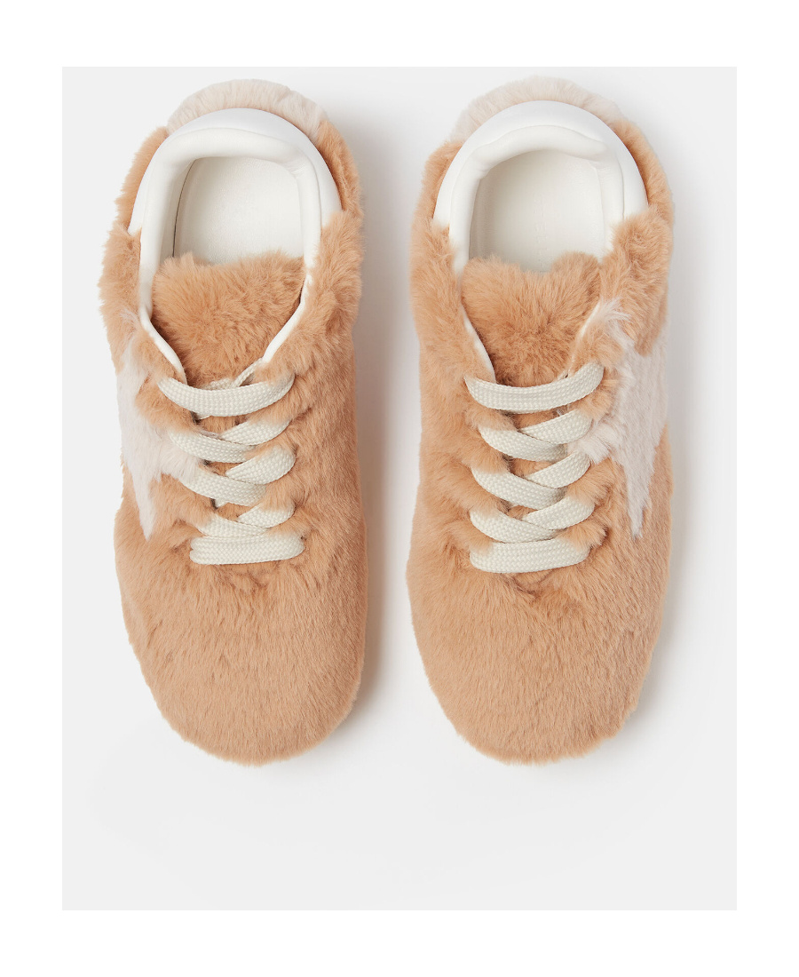 Stella Mccartney Loop Sneakers In Recycled Synthetic Fur In Multi