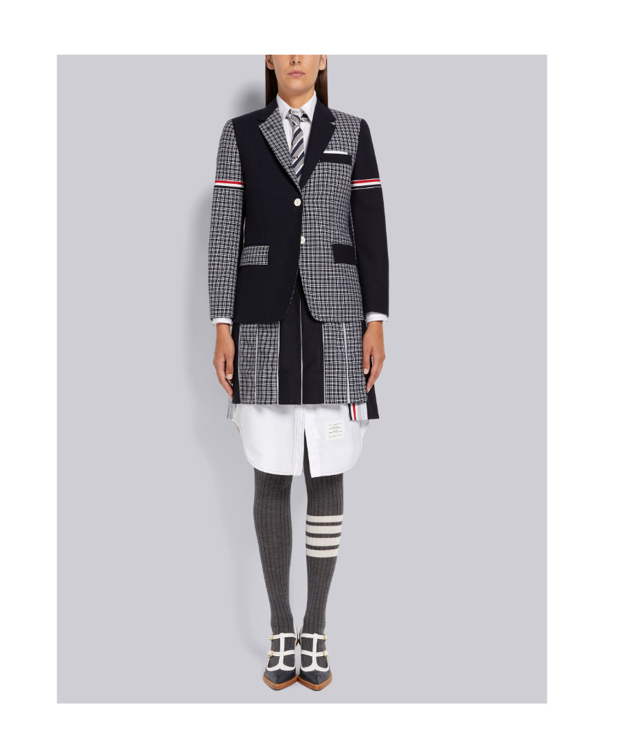 Thom Browne 4-bar Stripe Merino Tights In White
