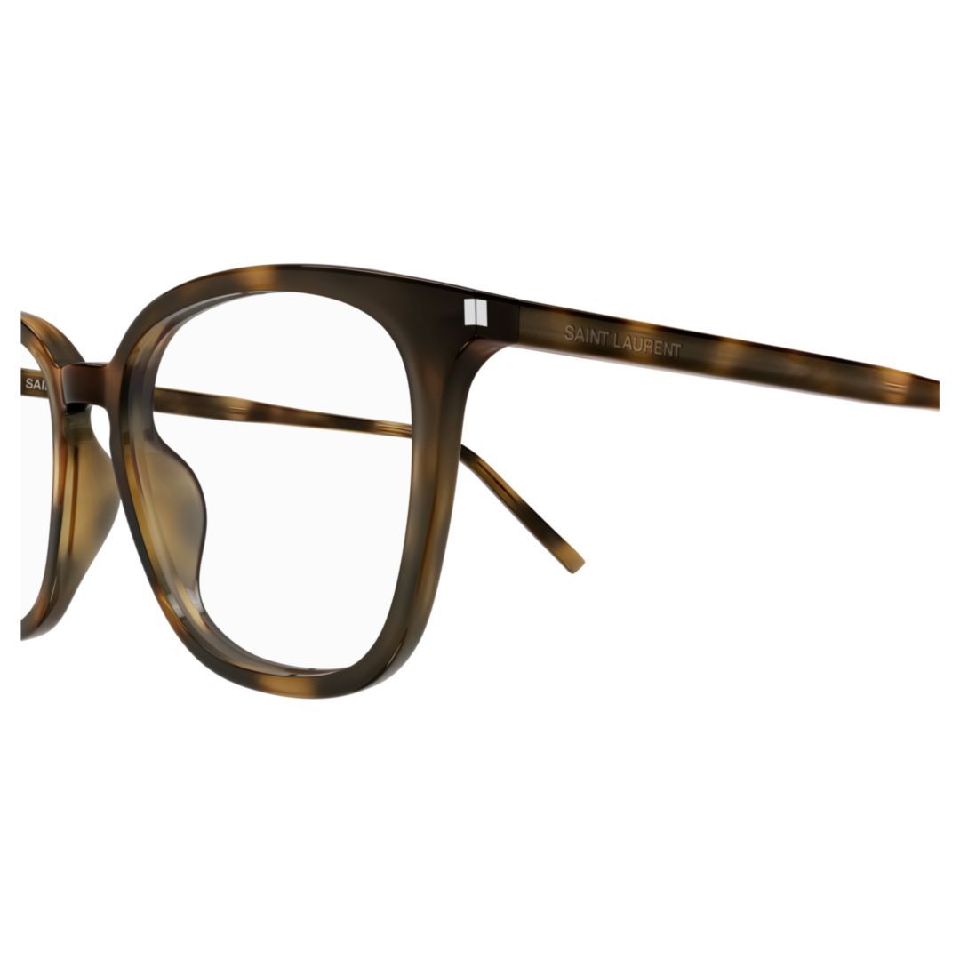 Saint Laurent Tortoiseshell-effect Glasses In Brown