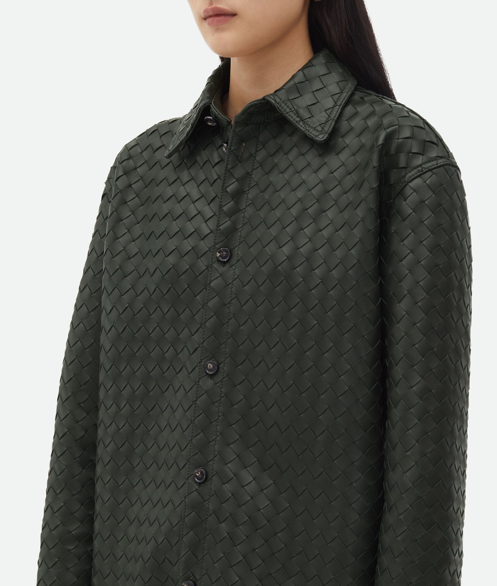 Bottega Veneta Long-sleeved Shirt In Gray