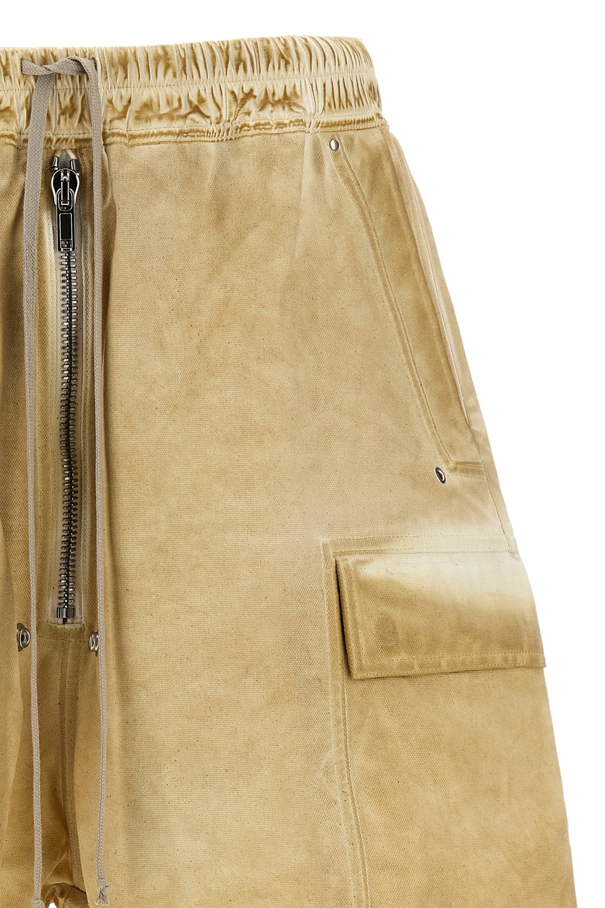 Rick Owens Drkshdw Drkshdw By Rick Owens Beige Cargobela Shorts In Nude