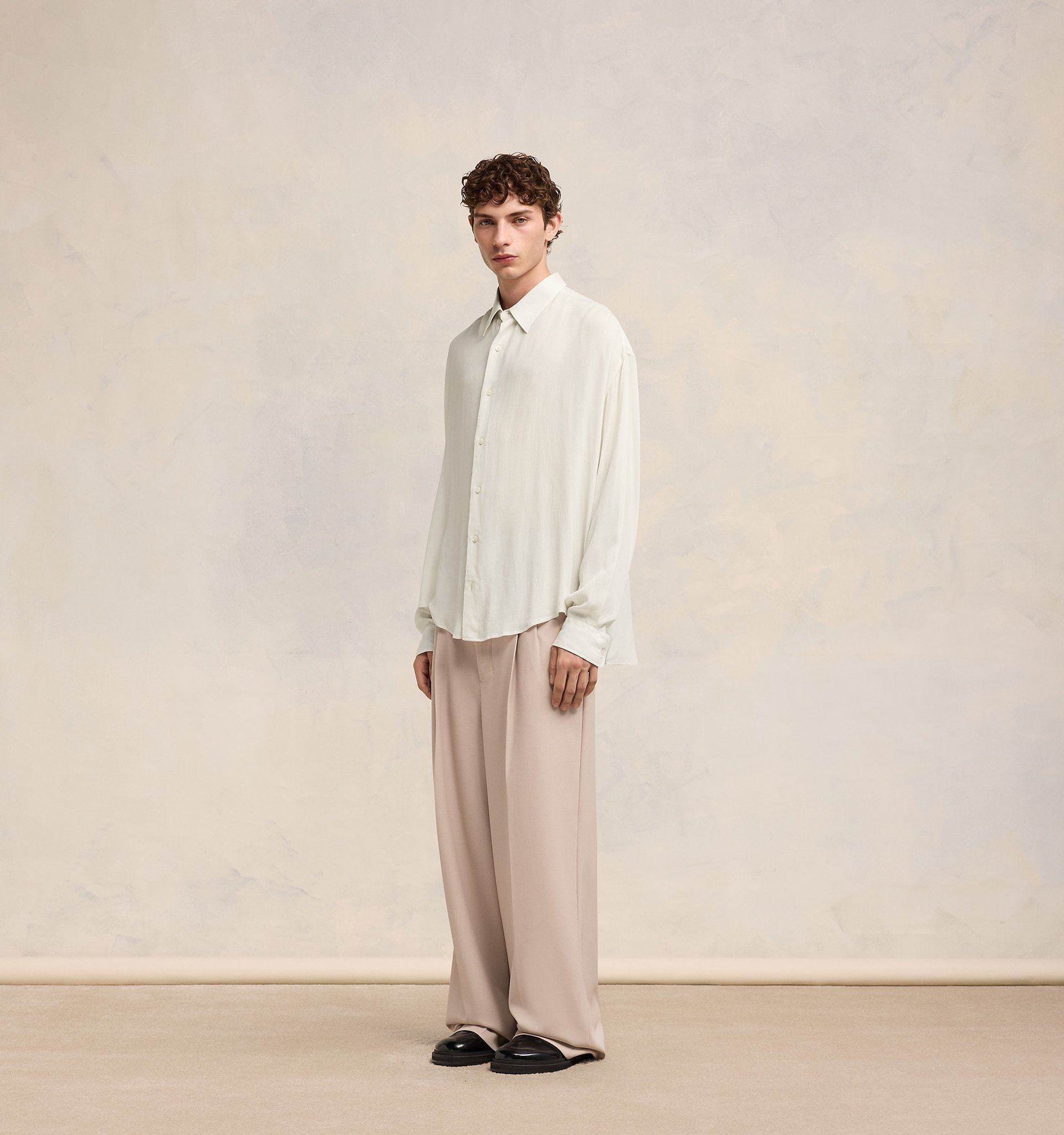 Ami Alexandre Mattiussi Ami Paris Short Sleeve Cotton Shirt In White