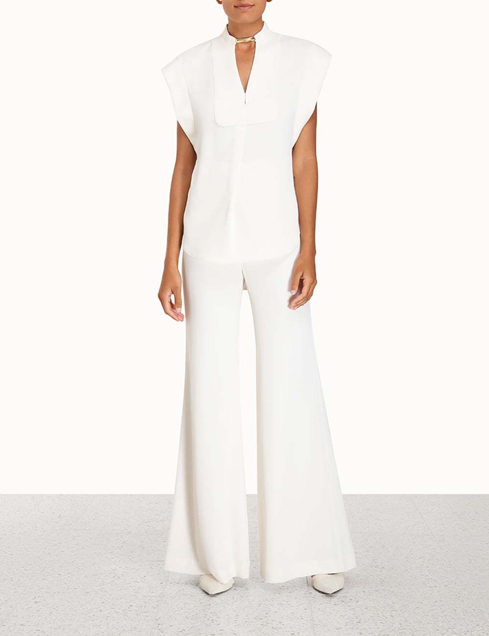 Zimmermann Pendant Belt Vest In White