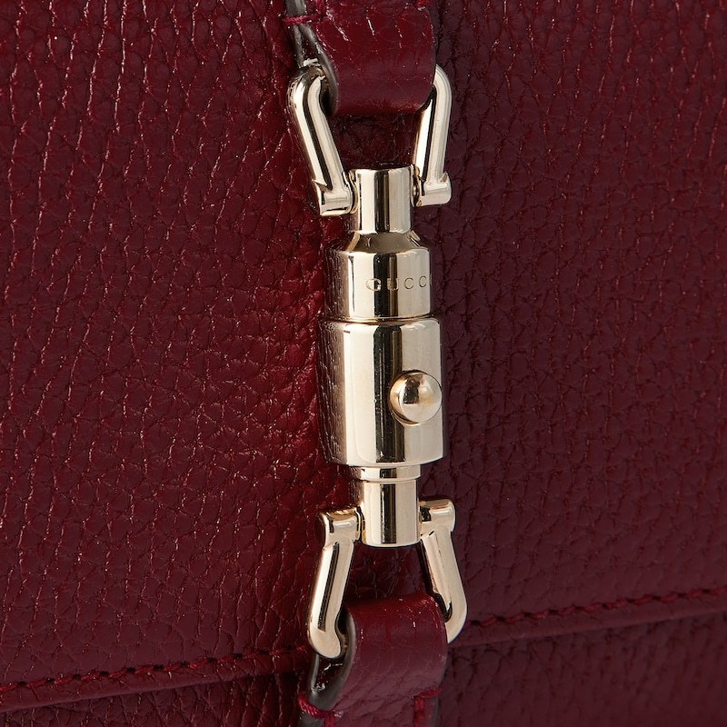Gucci Jackie 1961 Chain Wallet In Brown