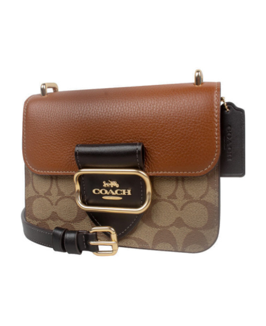 Coach Morgan Color Shoulder Bag In Black