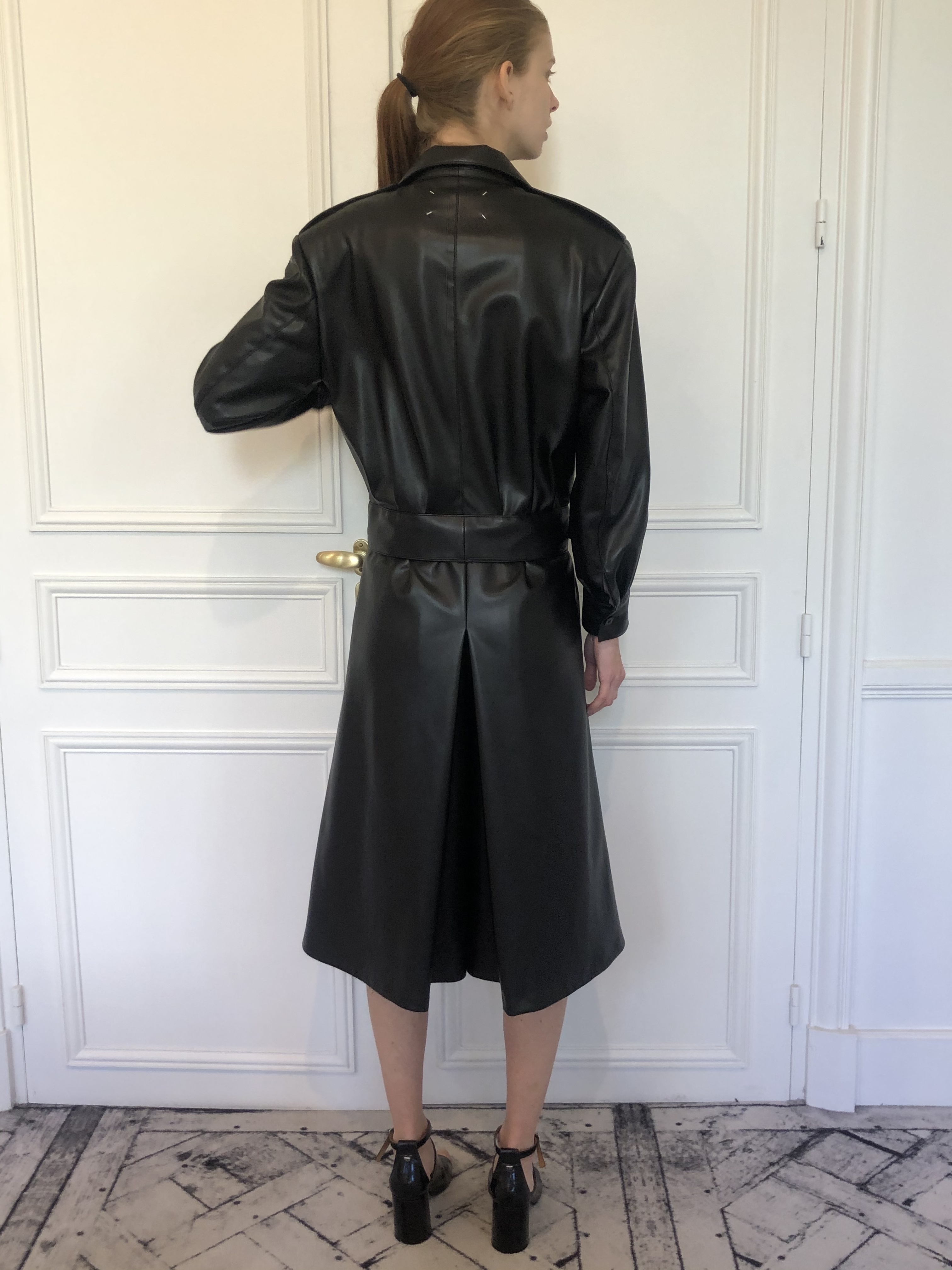 Maison Margiela Belted Mid-length Dress In Black