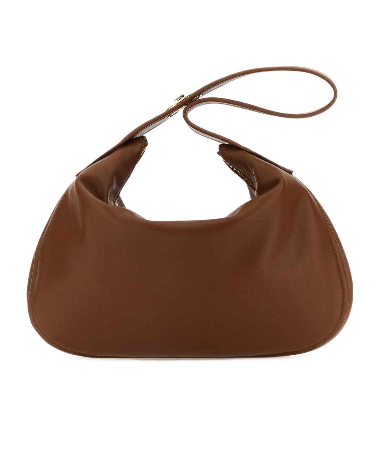 Valentino Garavani Women Brown Leather Large Go-hobo Shoulder Bag In Brown