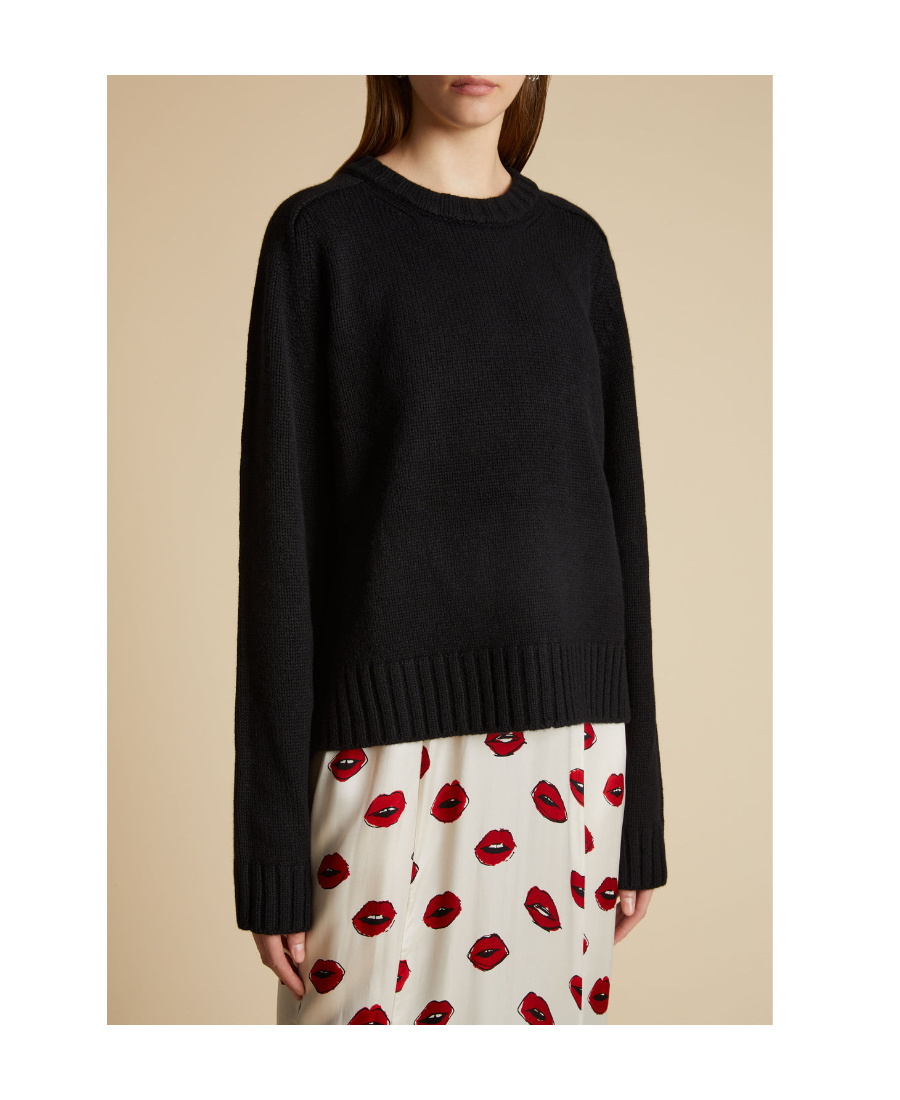 Khaite Mae Sweater In Black