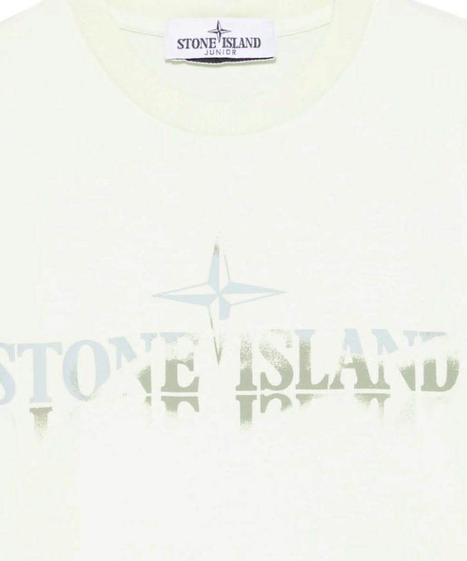 Stone Island Logo-print T-shirt In White
