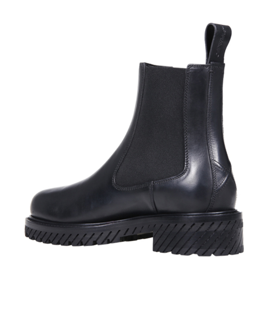 Off-white Off White Combat Ankle Boots In Black