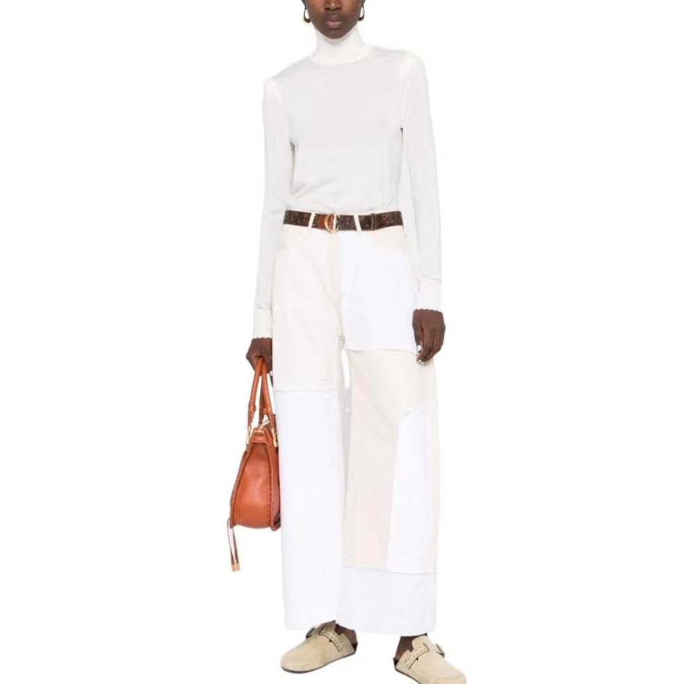 Chloé High-necked Sweater In White