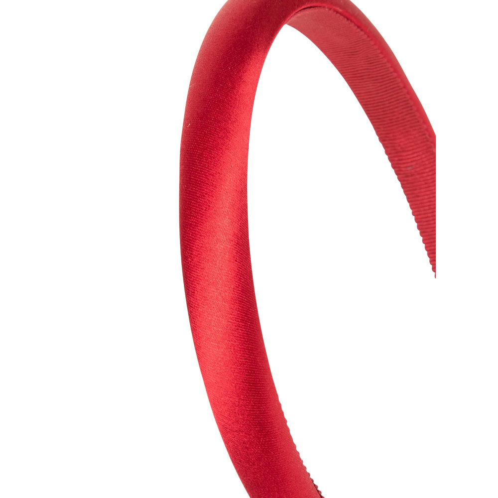 Jennifer Behr Tiana Padded Skinny Headband In Red