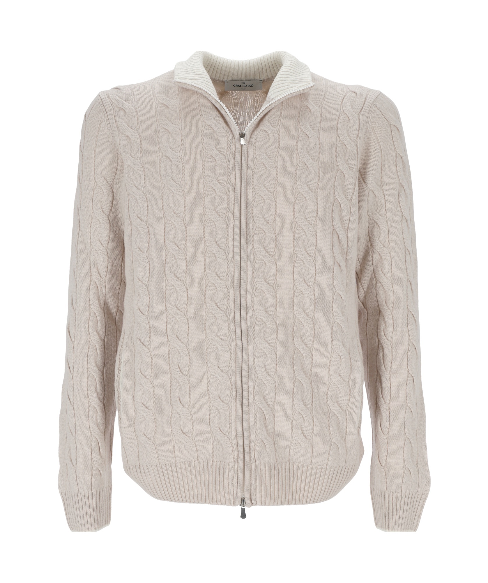 Gran Sasso X Casa Frumoasa Cable-knit Cardigan In Light Brown