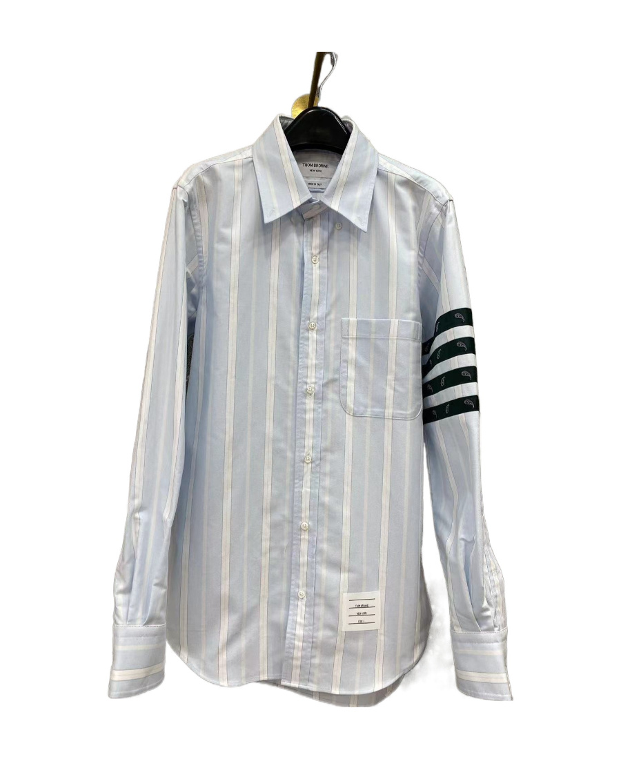 Thom Browne Signature 4-bar Stripe Shirt In Blue