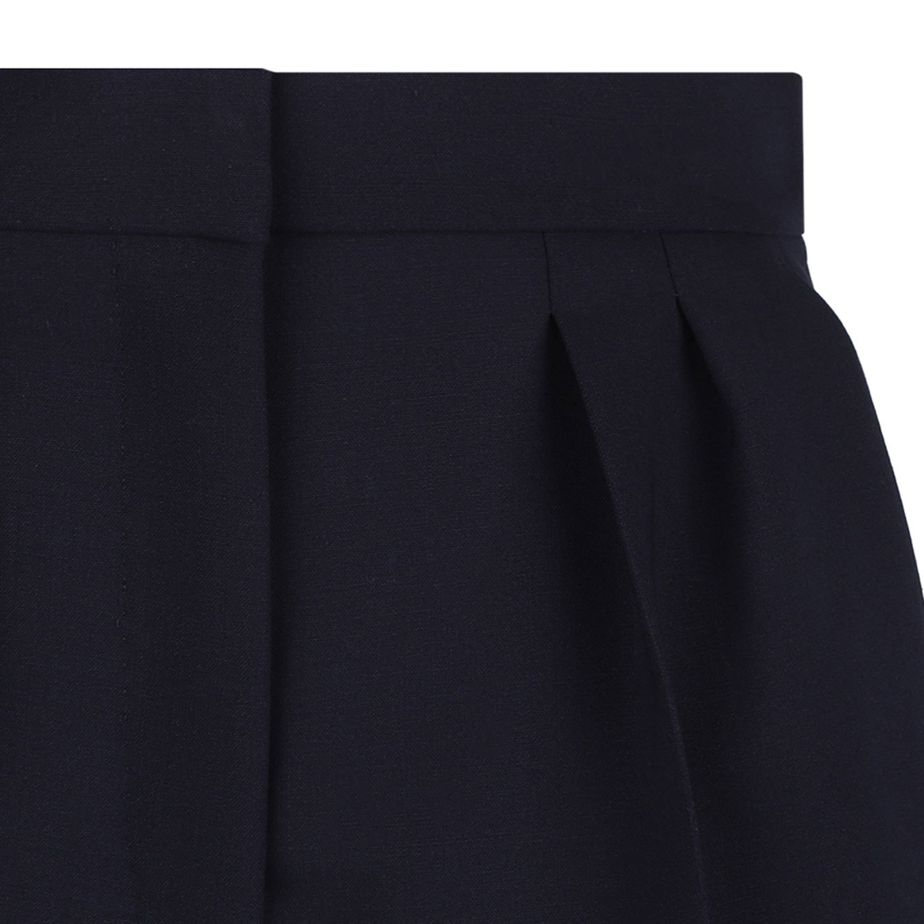 Shop Max Mara Navy Blue Zic Shorts
