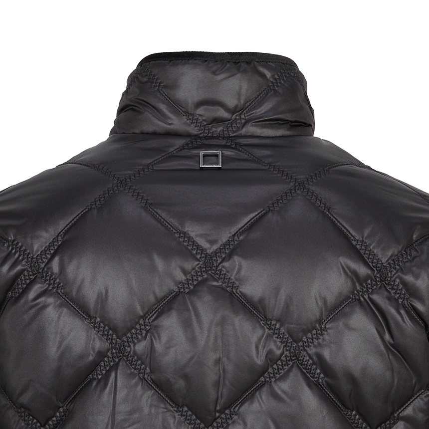 Wooyoungmi Logo Quilted Jacket In Black