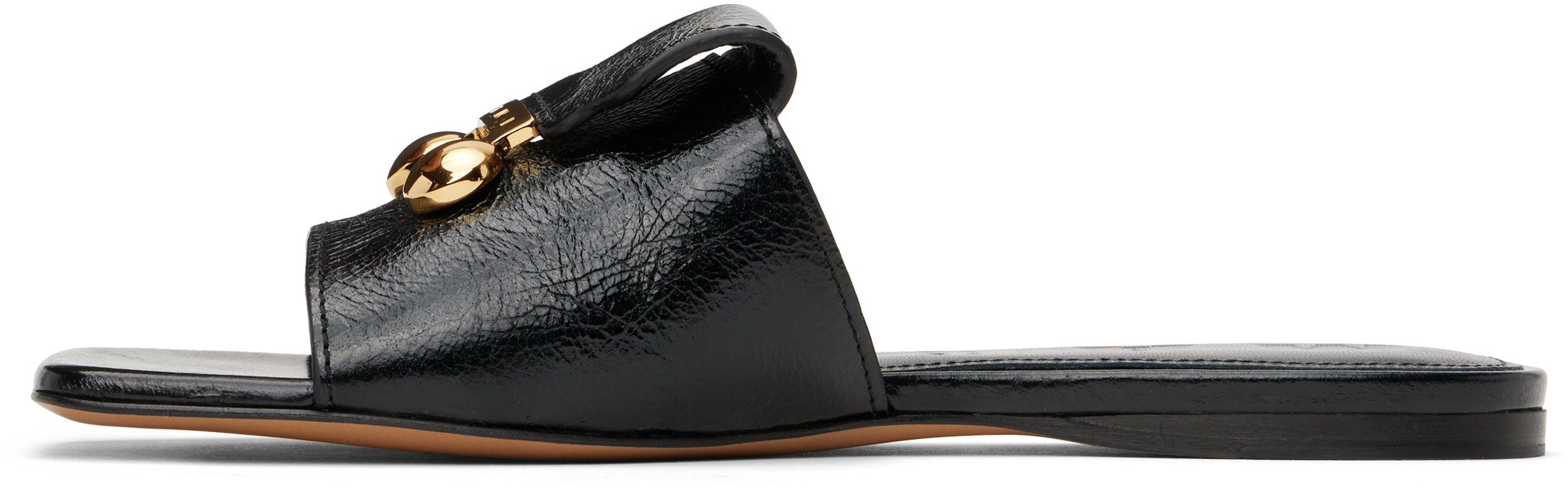 Marni Black Leather Trunkaroo Sandals