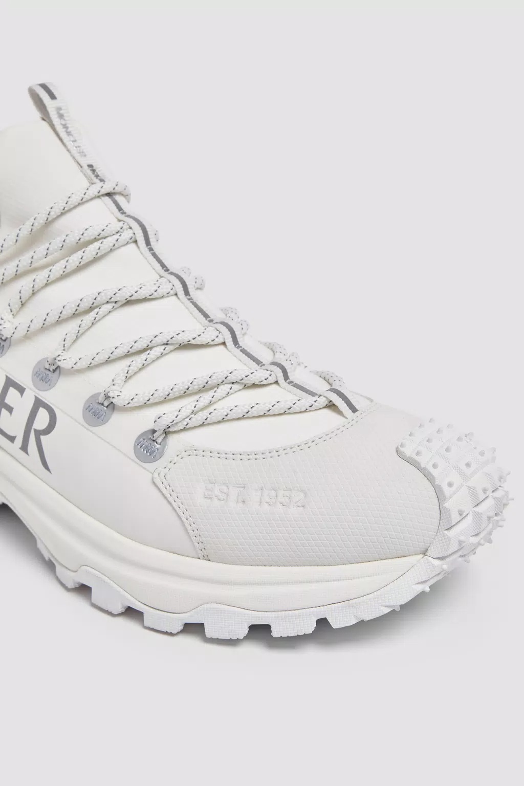 Moncler Rugged Design With Jagged Sole In White