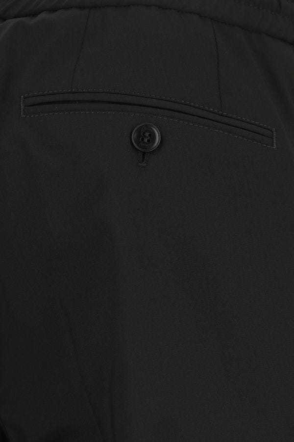 Brioni Drawstring-waist Wool Trousers In Black