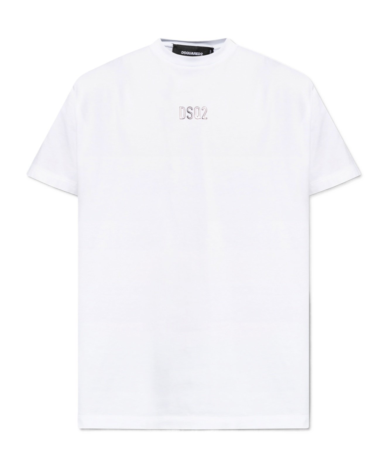 Dsquared2 Logo-stamp Cotton-blend T-shirt In White