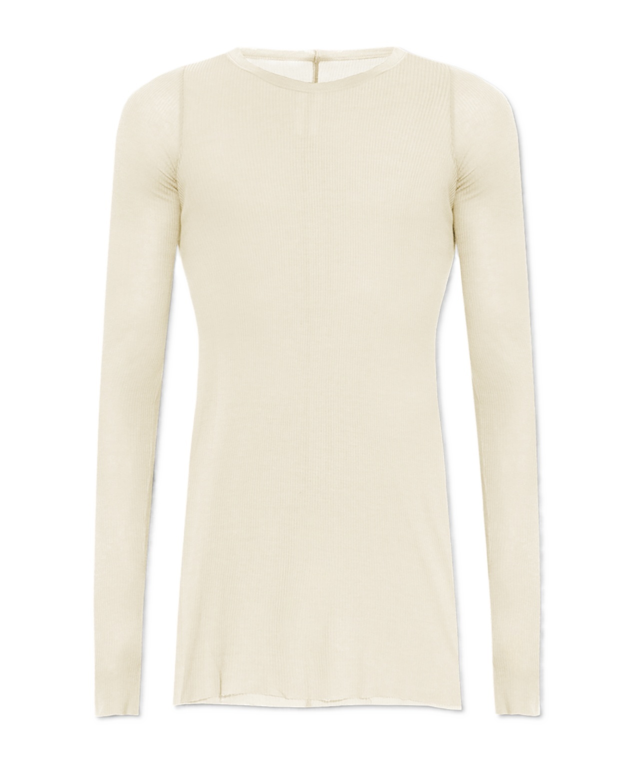 Rick Owens Ribbed Jersey T-shirt In White