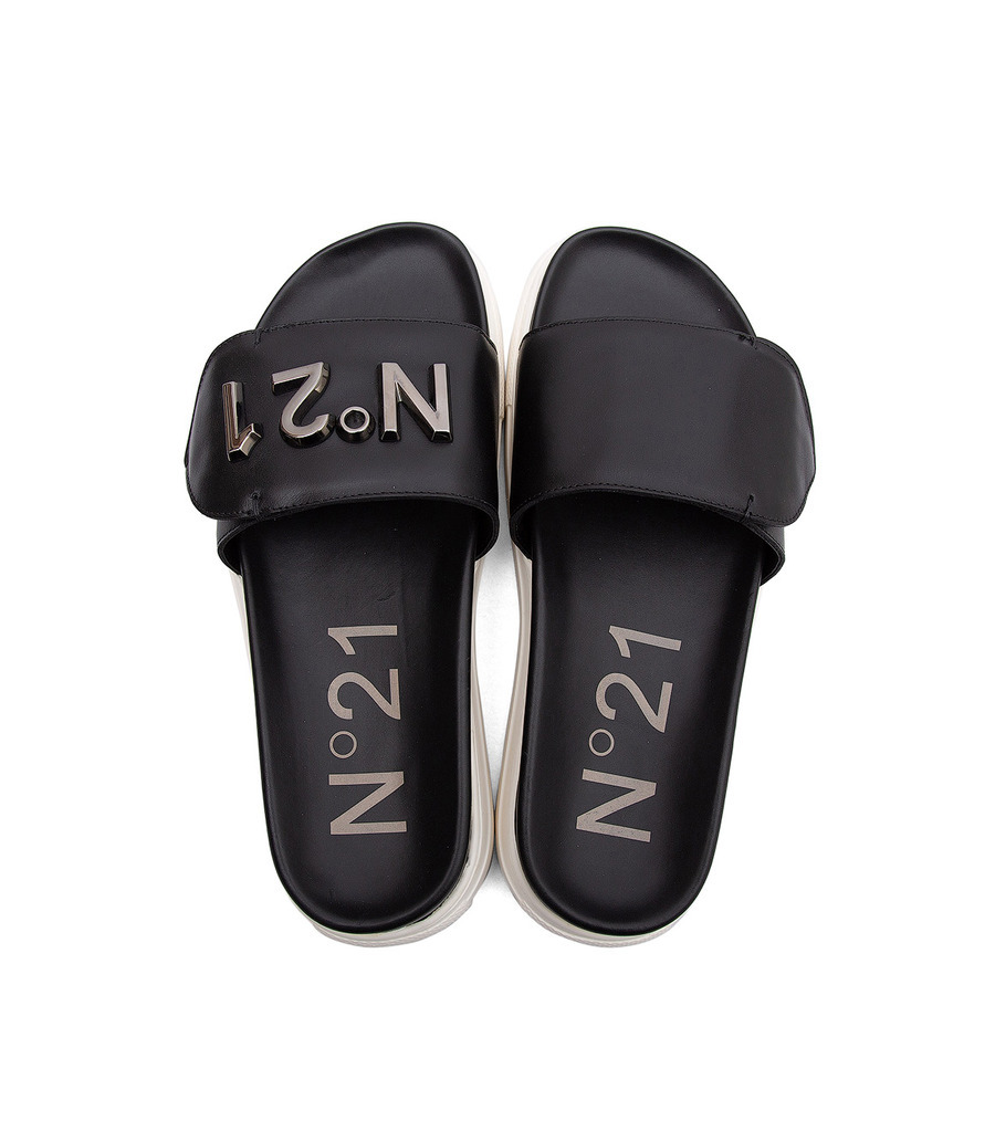 N°21 LOGO STRAP SLIDES