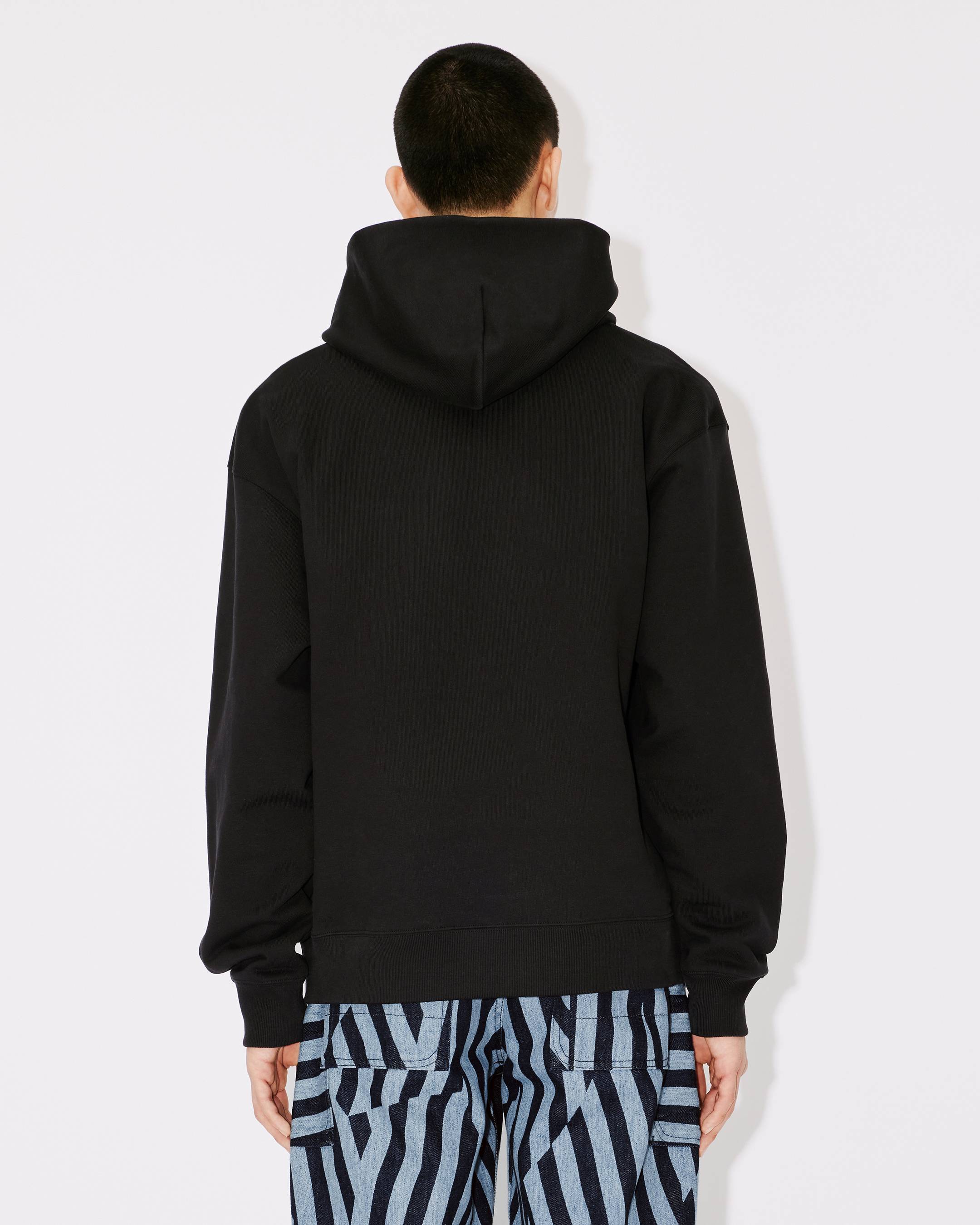 Kenzo Oversized Black Sweatshirt With Target Print In Black