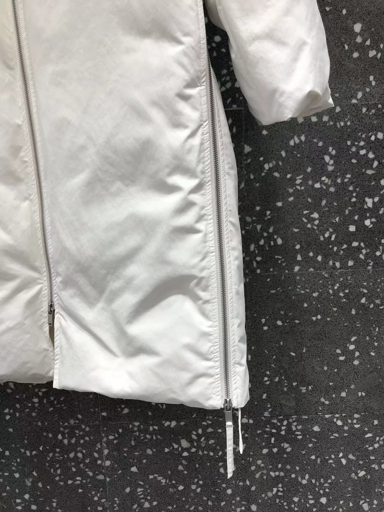 Jil Sander High-neck Padded Coat In White