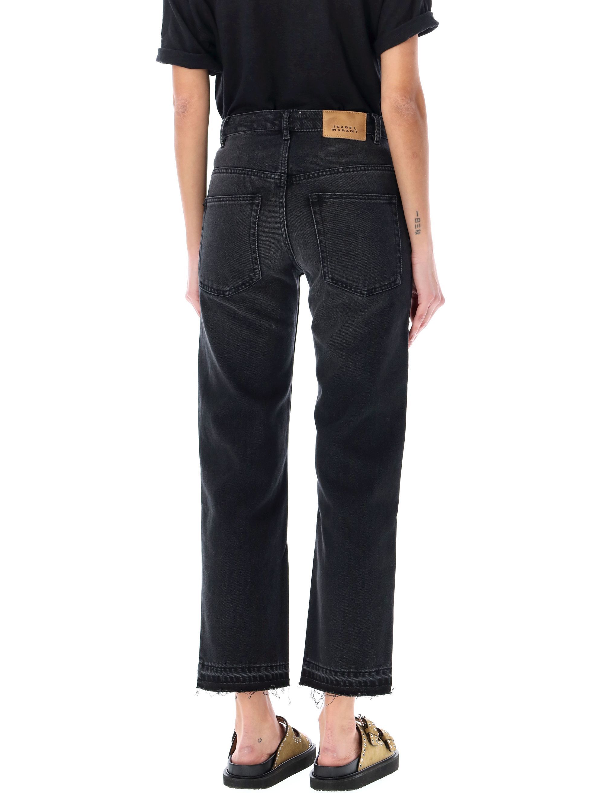 Isabel Marant Étoile Jemina Slim Denim In Black