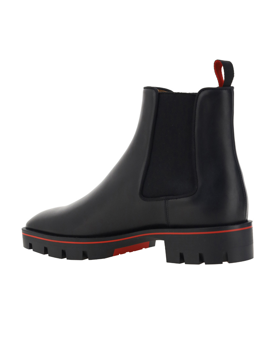 Christian Louboutin Mens Black Melon Flat Calf Black 9 In Black