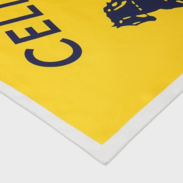 Celine Square In Silk Twill In Multi